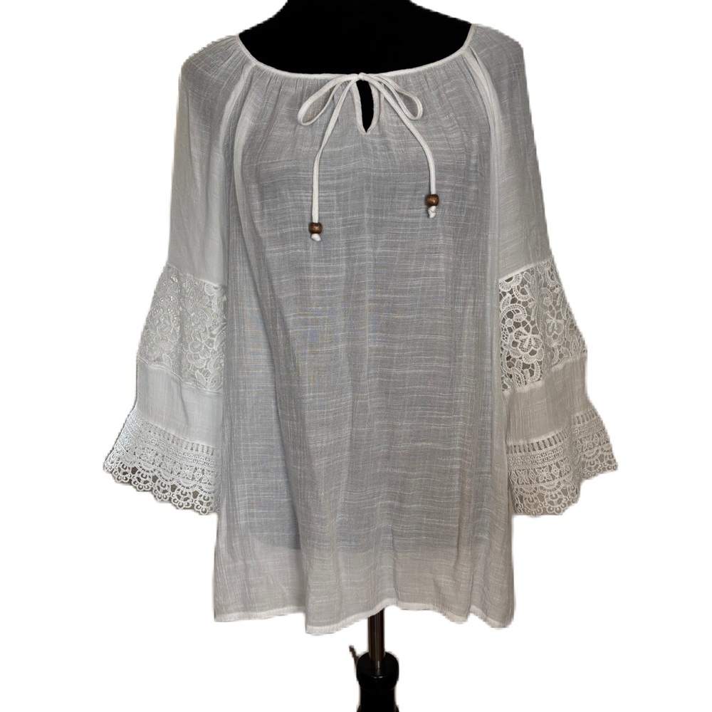 Alyx White Textured Blouse